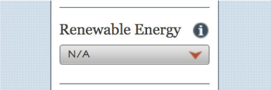 Step 12 - Select how much of your electricity goes to
                         renewable energy sources